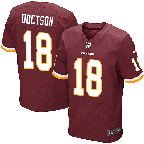 Men's Elite Josh Doctson Nike Jersey Burgundy Red Home - #18 NFL Washington Redskins